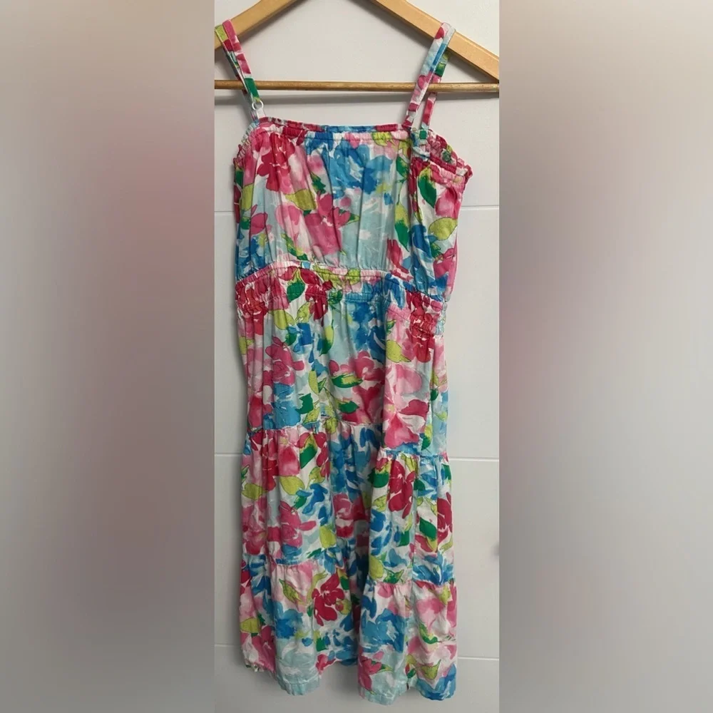 Old Navy Girls Vibrant Floral Sundress- Size XL (14-16) - Picture 2 of 5